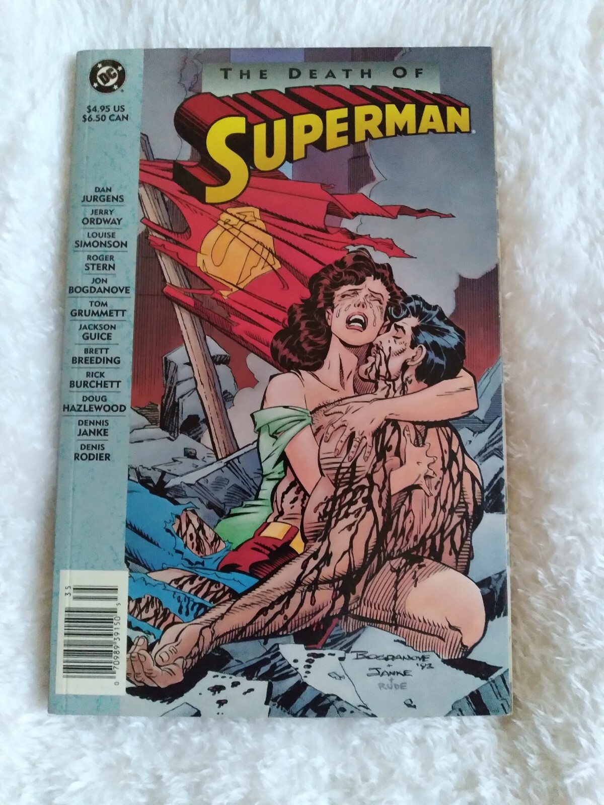 the death of superman first printing (dc comics january 1993)